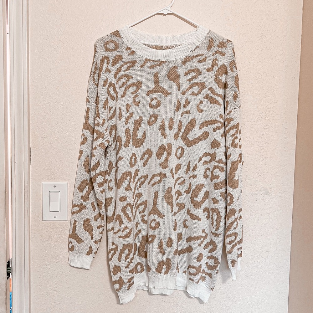 Leopard Sweater Dress